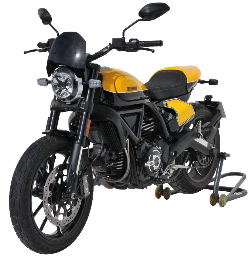 Cúpula deportiva Ermax para Ducati SCRAMBLER SIXTY2 2016-19 (Incluye kit de fijación)