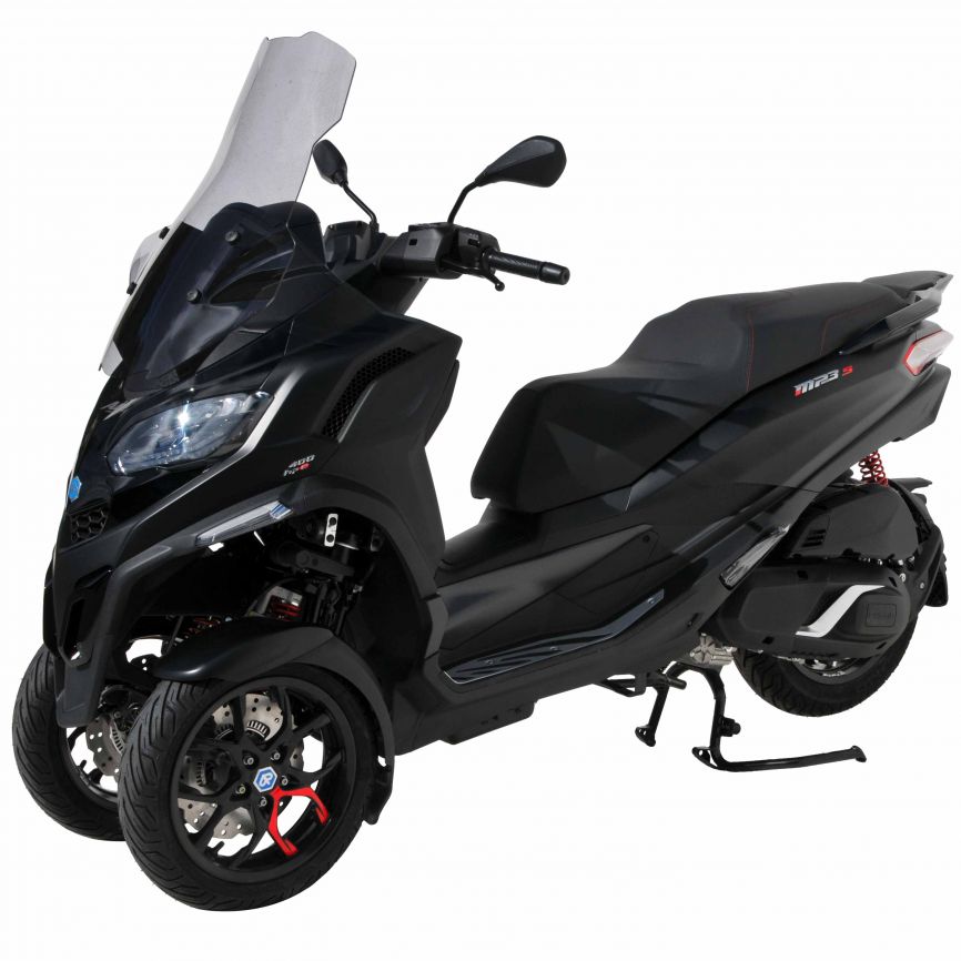 Parabrisas scooter alta protección (70 cm + protecciones de manos) Ermax para MP3 400/530 Exclusivo (2022-2023)