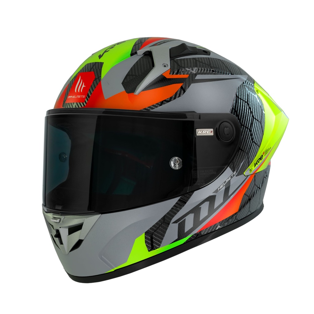 Mt Helmets Kre Plus Carbon Proyectil D2 gris MT-1302738320 Cascos  Integrales