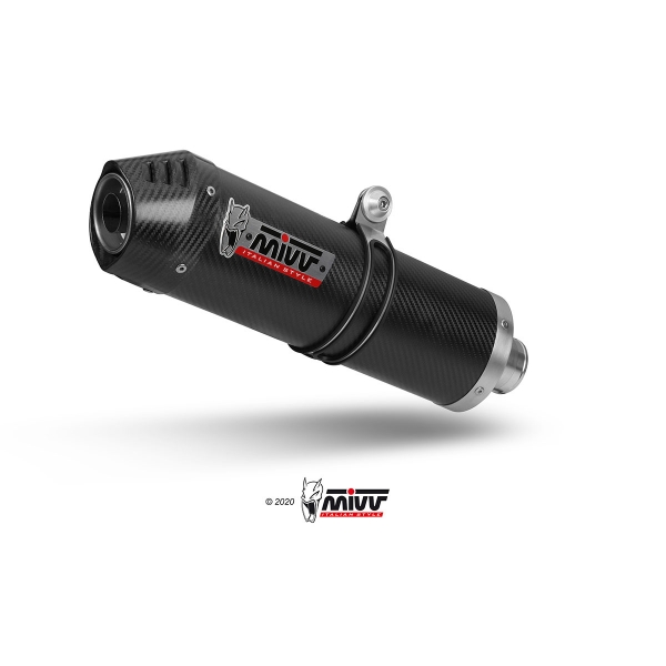 Escape completo MIVV 3x1 Oval carbono con tapa carbono para Yamaha MT-09 / FZ-09 (2013-20)