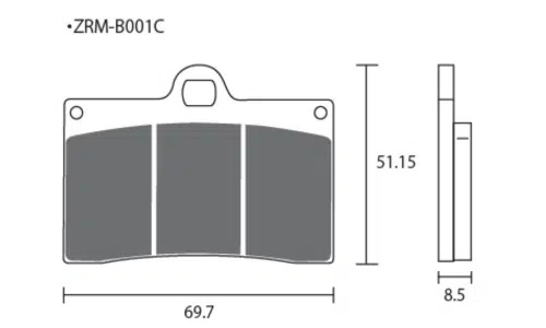 Pastillas de freno ZCOO B001 EX Race (Pinzas BREMBO)