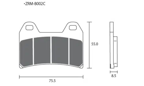 Pastillas de freno ZCOO B002 EX Race (Pinzas BREMBO)