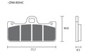 Pastillas de freno ZCOO B004 EXC Endurance (Pinzas BREMBO)