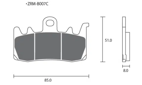 Pastillas de freno ZCOO B007 EX Race (Pinzas BREMBO)