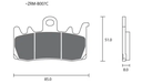Pastillas de freno ZCOO B007 EX Race (Pinzas BREMBO)