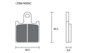 Pastillas de freno ZCOO N006 EXC Endurance (Pinzas NISSIN)