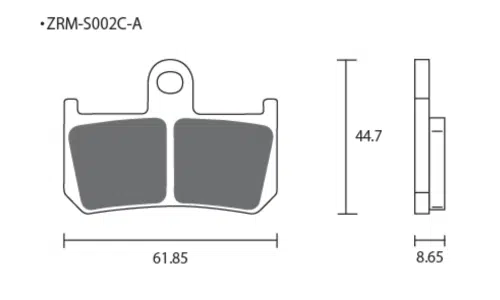 Pastillas de freno ZCOO S002 EXC Endurance (Pinzas SUMITOMO)