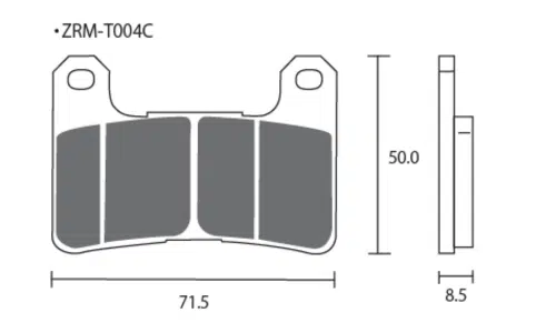 Pastillas de freno ZCOO T004 EXC Endurance (Pinzas TOKICO)