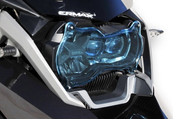 [41000030] Headlight screen for BMW R 1200 GS y Adventure 2013-2017 (pair - Includes fixing kit) (Light blue)