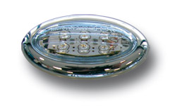 Oval LED flashing light