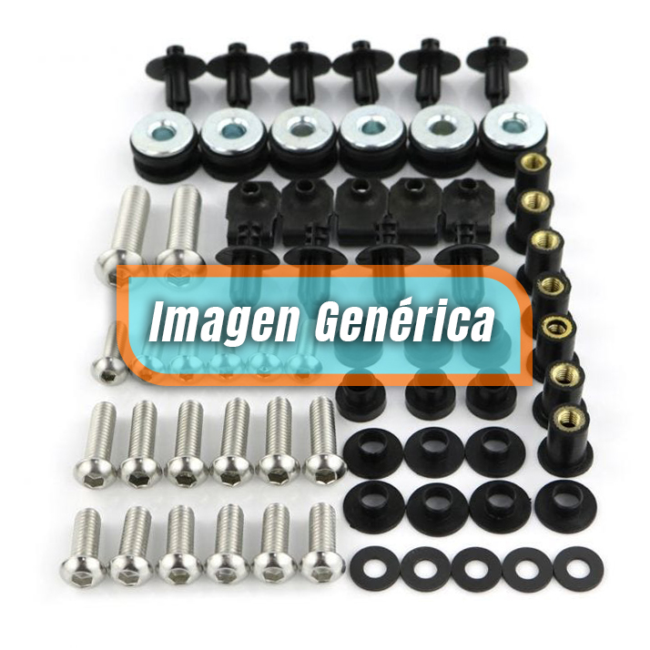 Screw kit for Roadster &amp; RS03 screen (4 bolts 6x10 - nuts - rings)