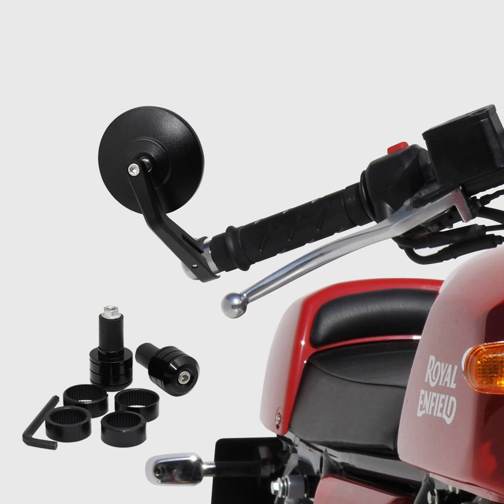 Pair of handlebar-mounted mirrors