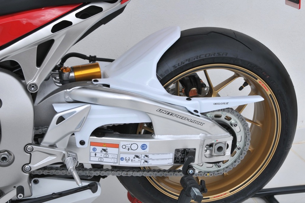 guardabarros trasero + tapa cubre de cadena ermax para cbr 1000 rr 2012/2016