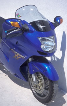 [10100034] High screen for Honda CBR 1100 XX 1996-2008 (+8 cm - total height 45 cm) (Light blue)