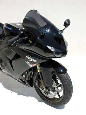 Elevated protection windscreen for Kawasaki ZX6 R/RR 2005-2008 &amp; ZX10 R 2006-2007