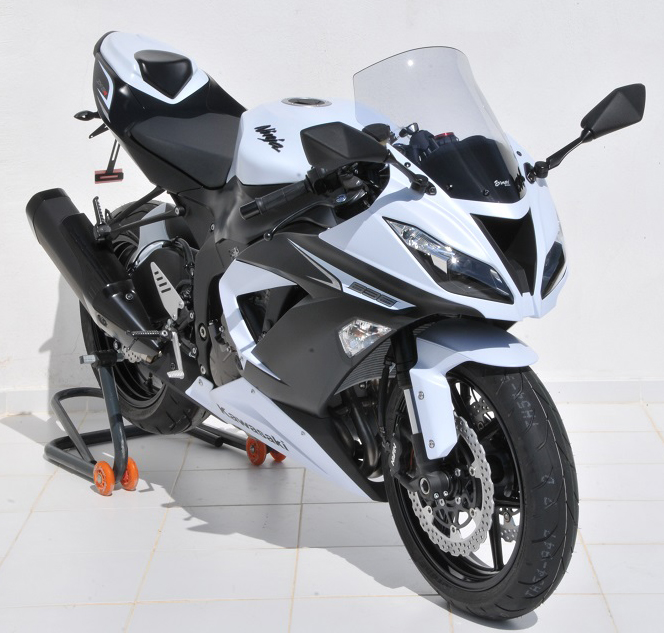 Elevated protection windscreen for Kawasaki ZX6 R 636 2013-2016 