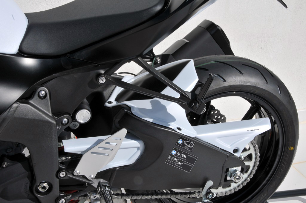 guardabarros trasero (+ tapa cubre cadena) ermax para ZX6 R 636 2013-2016