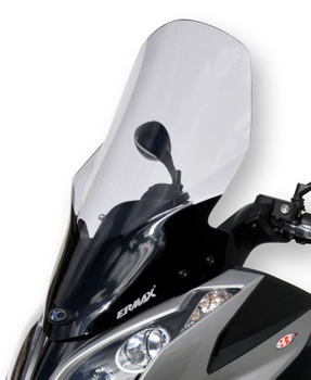 [0141P21-01] Windscreen scooter high protection for Kymco SUPER DINK 125/300i 2009-2017 (with hand protection) (Transparent)