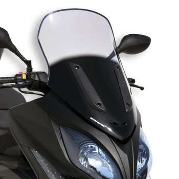 [14101011] Raised protection screen for Kymco XCITING 300 IR/500 RI 2008-2014 (+10cm - total height 70cm) (Transparent)