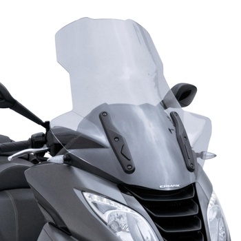 [0111S31-01] Windscreen scooter high protection for Peugeot Metropolis 400i 2021 (70 cm - with hand protection) (Transparent)