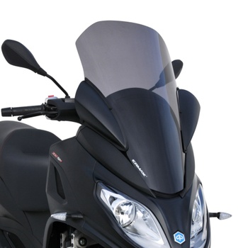 [TO53016-01] Parabrisas scooter touring (68cm + protección manos en abs) ermax para MP3 300 HPE y HPE sport 2019-2021 (Transparente)