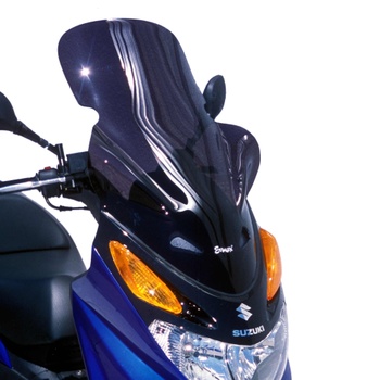 [10401062] Raised protection screen for Suzuki BURGMAN UH 125/200 2002-2006 (+10 cm - with air intakes) (Transparent)