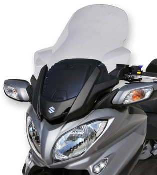 [10401110] Windscreen scooter high protection for Suzuki BURGMAN 650 Executive 2013-2021 (77 cm) (Transparent)