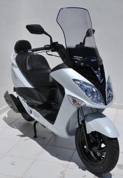 [18801010] Windscreen scooter high protection for Sym Joyride 125/200i 2010-2016 (total height 55 cm) (Transparent)