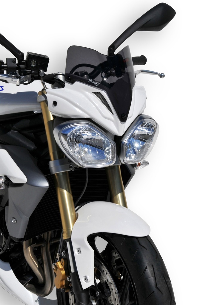 Carenado de faro para Triumph SPEED TRIPLE 1050 2011-2018 (21 cm - con cúpula negro transparente)