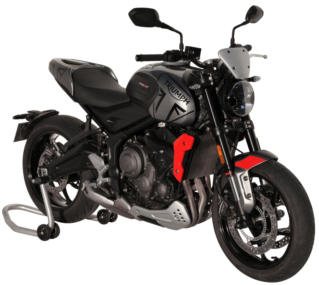 Cúpula deportiva en aluminio anodizado para Triumph Trident 660 2021-2022