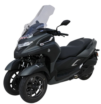 [TO02Y94-01] Parabrisas scooter touring para Yamaha TRICITY 300 2020-2021 (con protecciones manos) (Transparente)