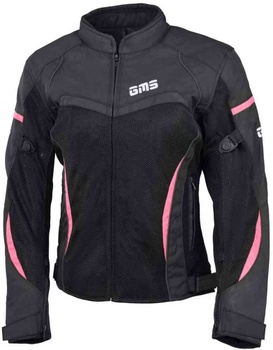 [ZG51006-380-D2XL] GMS TARA MESH MOTORCYCLE JACKET FOR SUMMER (Black/pink, D2XL)