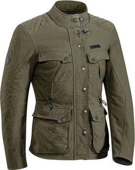 [105102026-8001-XS] CHAQUETA DE MOTO IXON EXHAUST LADY PARA INVIERNO (Khaki, XS)