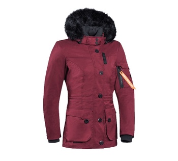 [105102028-7005-XS] CHAQUETA DE MOTO IXON ONTARIO LADY PARA INVIERNO (Granate, XS)