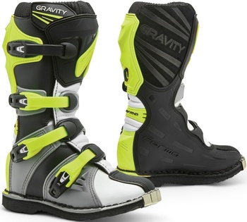 [FORC550-159878-32] BOTAS FORMA GRAVITY PARA OFF ROAD  (Gris/Blanco/Amarillo Fluor, 32)