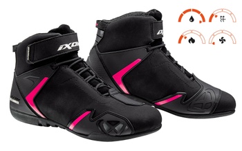 [508112004-1073-36] IXON  BOOTS GAMBLER WP LADY FOR NAKED (Black/Fuchsia, 36)