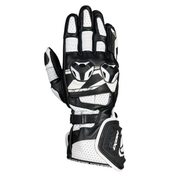 [300211057-1015-XS] IXON RS ALPHA SUMMER MOTORCYCLE GLOVES (Black/White, XS)