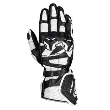 [300211057-1015-XS] GUANTES DE MOTO IXON RS ALPHA PARA VERANO (Negro/Blanco, XS)