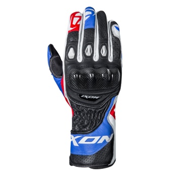 [300211043-1094-S] IXON RS CIRCUIT R SUMMER MOTORCYCLE GLOVES (Black/Blue/White/Red, S)