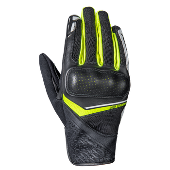 [300111056-1051-S] IXON RS LAUNCH SUMMER MOTORCYCLE GLOVES (Black/Yellow/White, S)