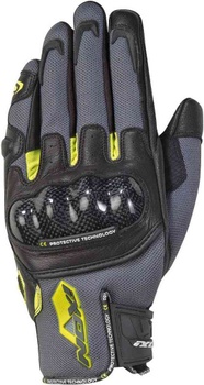 [300111045-4037-S] IXON RS RISE AIR SUMMER MOTORCYCLE GLOVES (Grey/Black/Yellow, S)