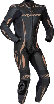 [102201011-1001-XL] IXON VORTEX 2 ONE-PIECE LEATHER SUIT (Black, XL)