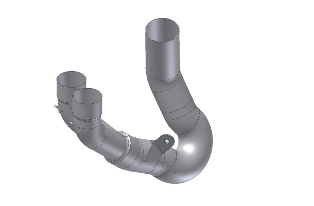 MIVV MANIFOLD (COMPATIBLE WITH MIVV AND ORIGINAL MUFFLERS) DUCATI HYPERMOTARD 950 / SP 2019-20 (NON-CATALYZED TUBE)