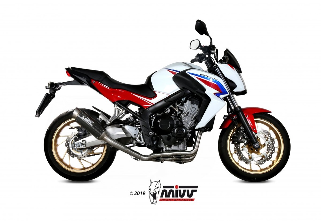 TUBO DE ESCAPE MIVV FULL SYSTEM 4x2x1 GPpro BLACK HONDA CB 650 F 2014-18