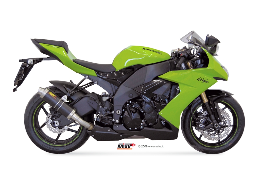 TUBO DE ESCAPE MIVV SLIP-ON GP CARBON KAWASAKI ZX-10 R 2008-10