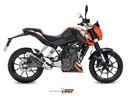 MIVV EXHAUST PIPE FULL SYSTEM 1x1 GP CARBON KTM 125 DUKE 2011-16 / 200 DUKE 2012-14