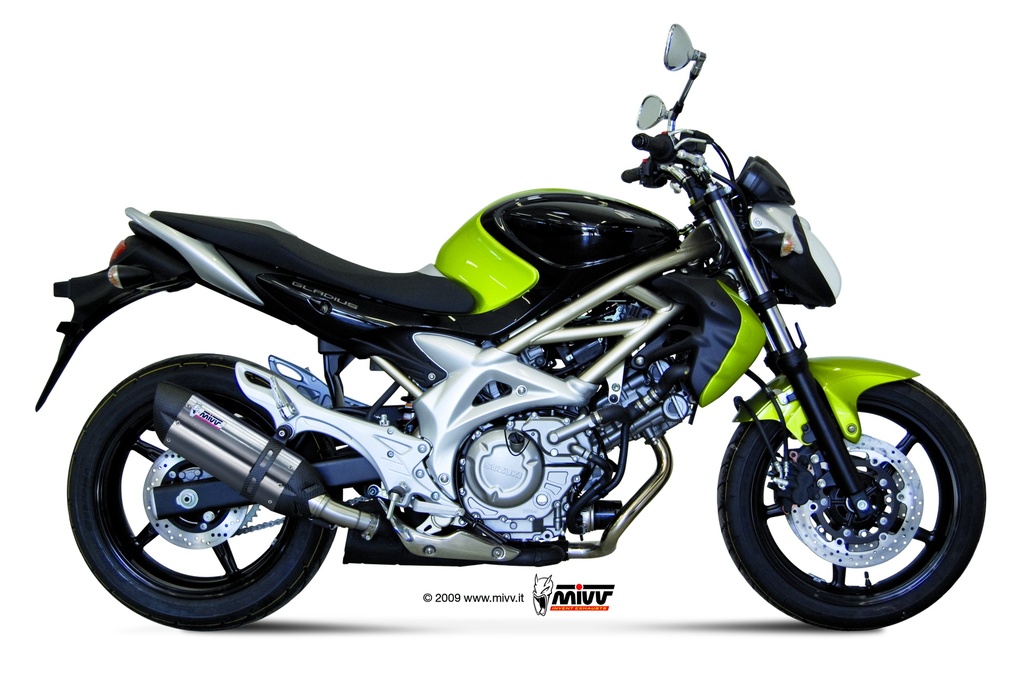 TUBO DE ESCAPE MIVV SLIP-ON SUONO ST. STEEL WITH CARBON CAP SUZUKI GLADIUS 2009-15