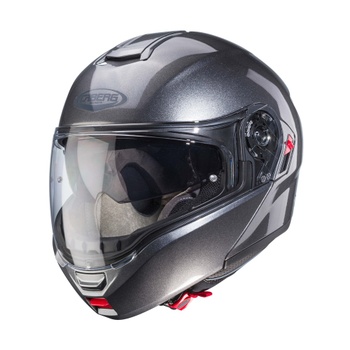 [C0GA60N1-XS] CASCO ABATIBLE CABERG LEVO X (Gris Metalizado, XS)