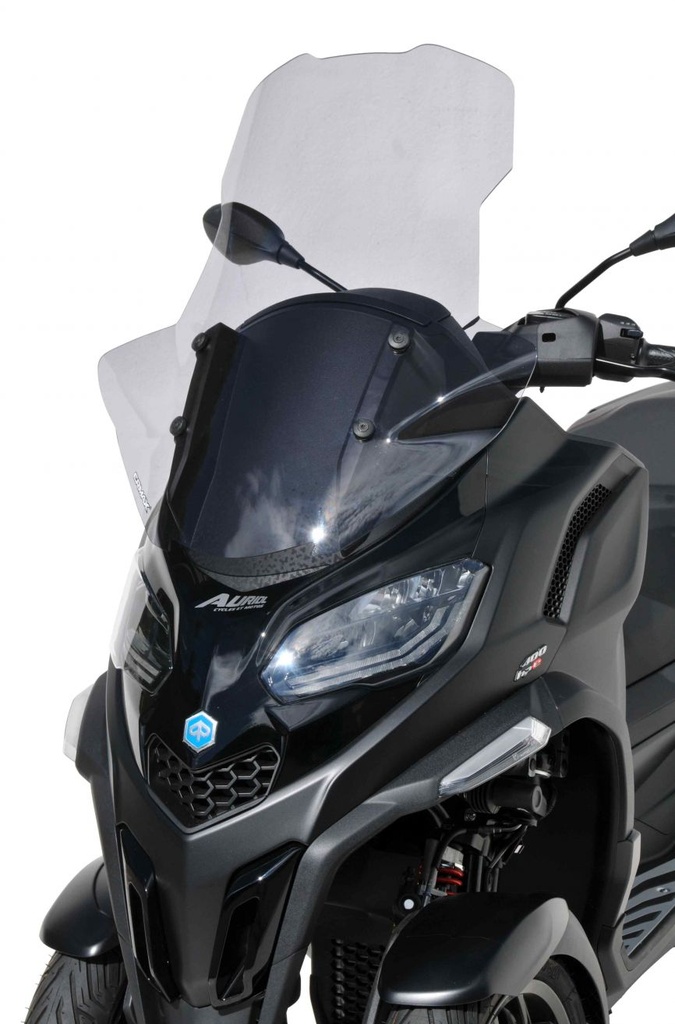 Windscreen scooter high protection for Piaggio MP3 400/530 Exclusive 2022-2023 (70 cm - with hand guards)