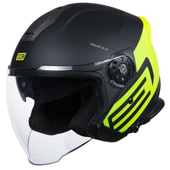 CASCO JET ORIGINE PALIO 2.0 SCOUT (Negro/Gris Mate, XS)